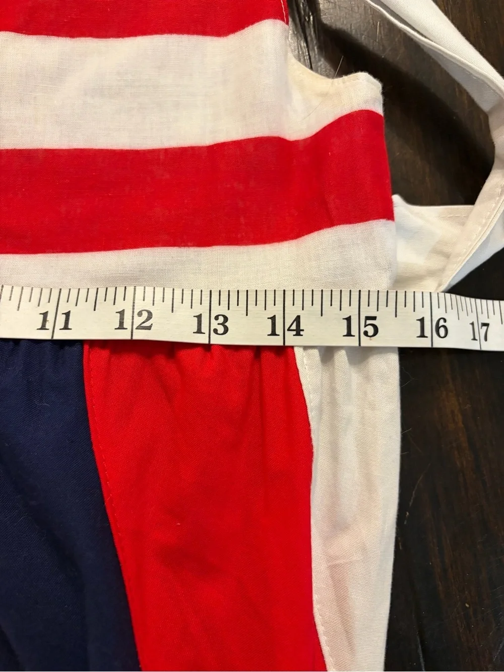 Girls' Red, White & Blue Flag-Inspired Dress USA size 12